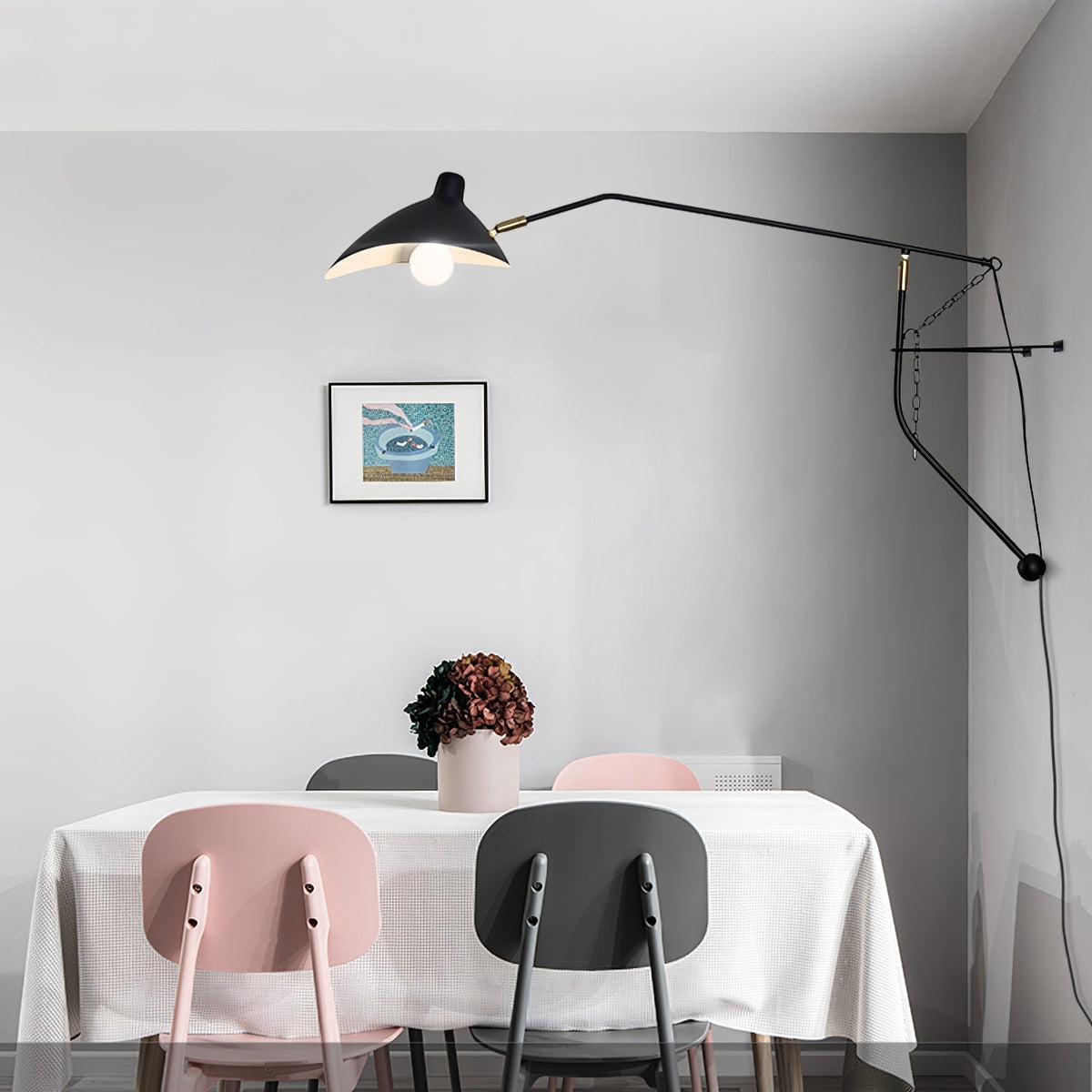Ivsolarae Modern Minimalist Arm Wall Lamp