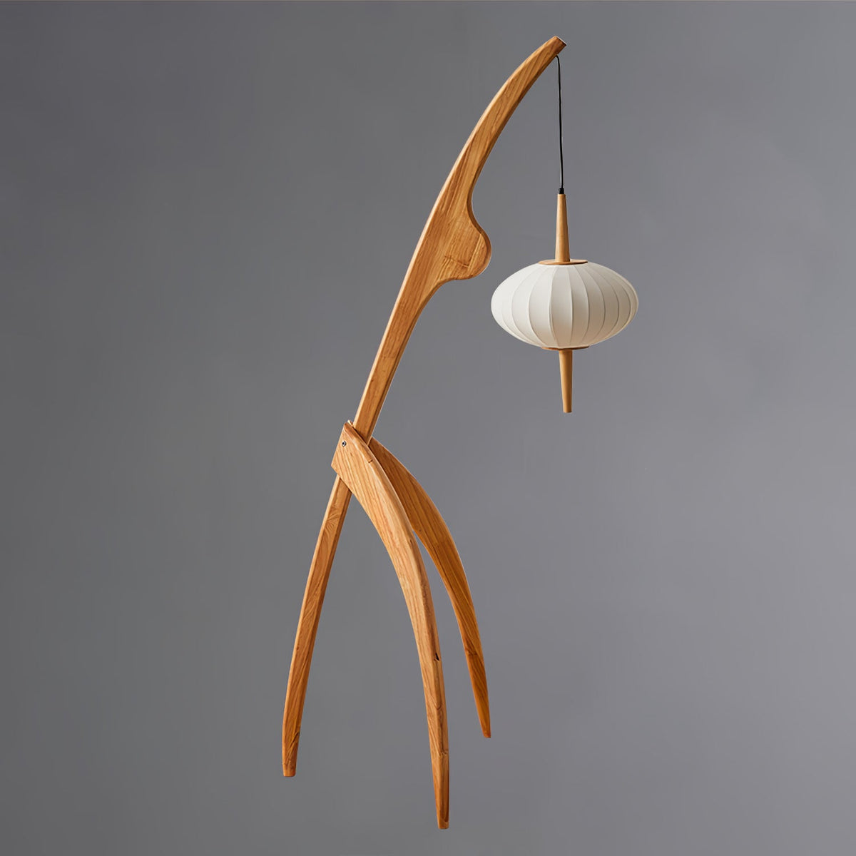 Ulen Mid Century Wooden Floor Lamp