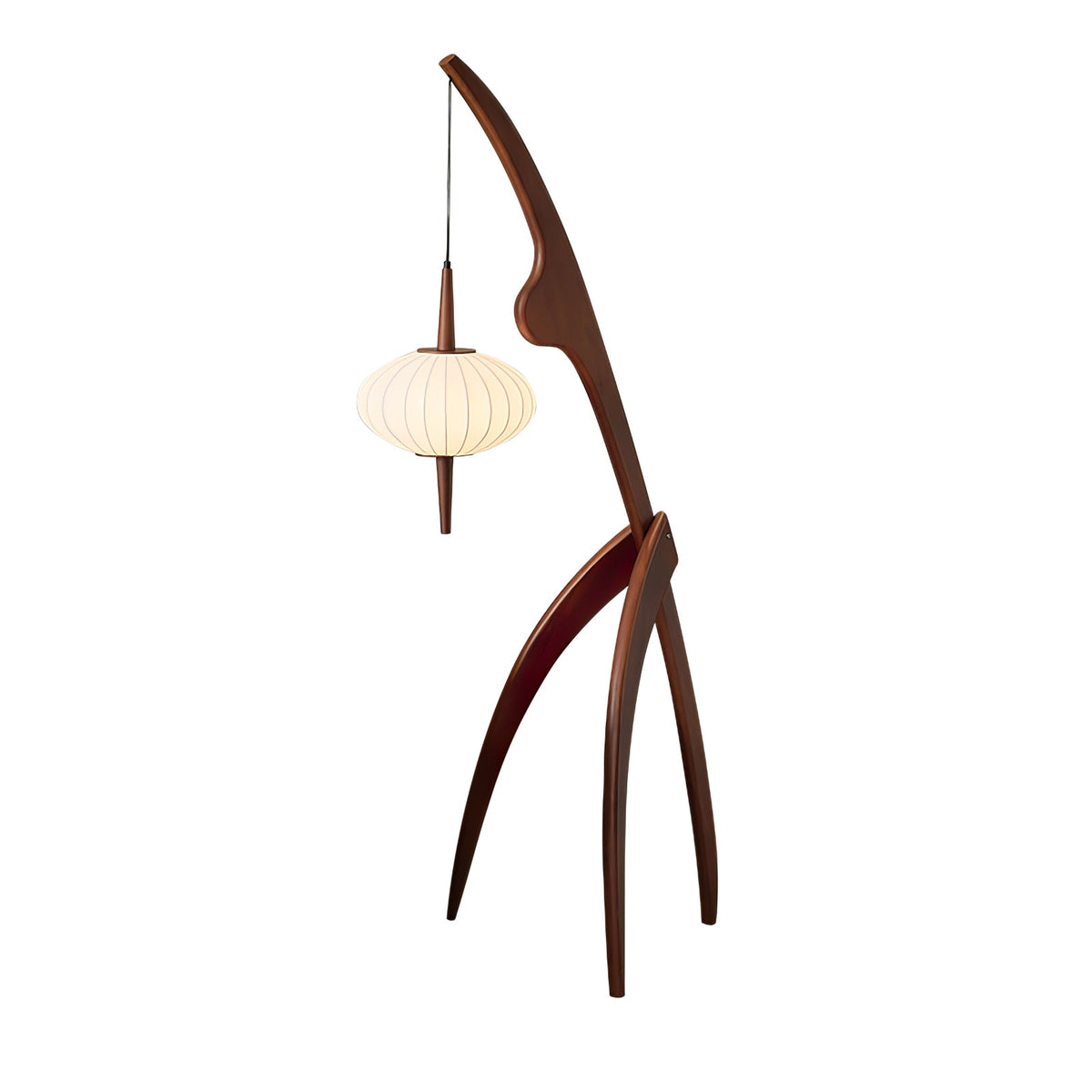 Ulen Mid Century Wooden Floor Lamp