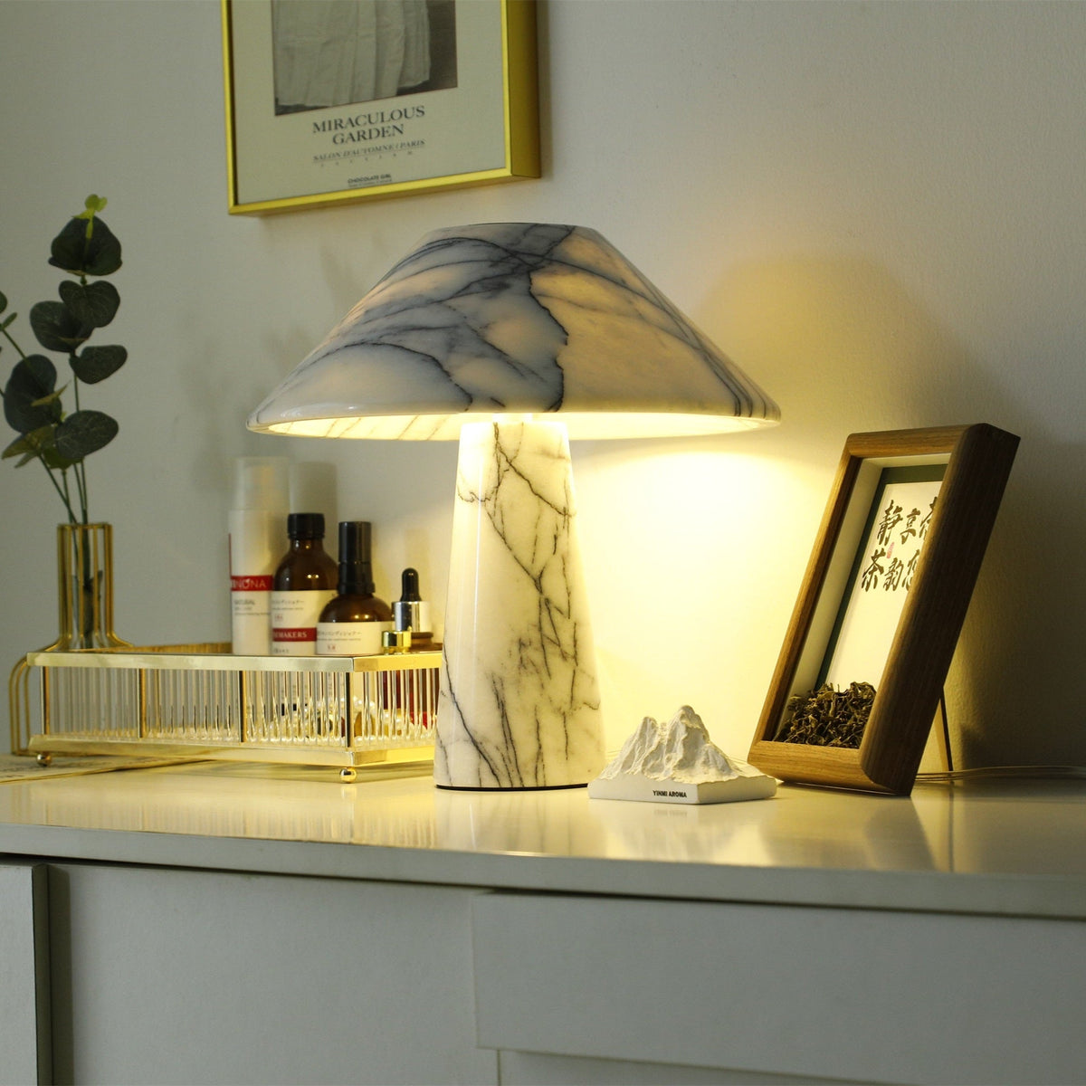 Dashiell Marble Modern Table Lamp