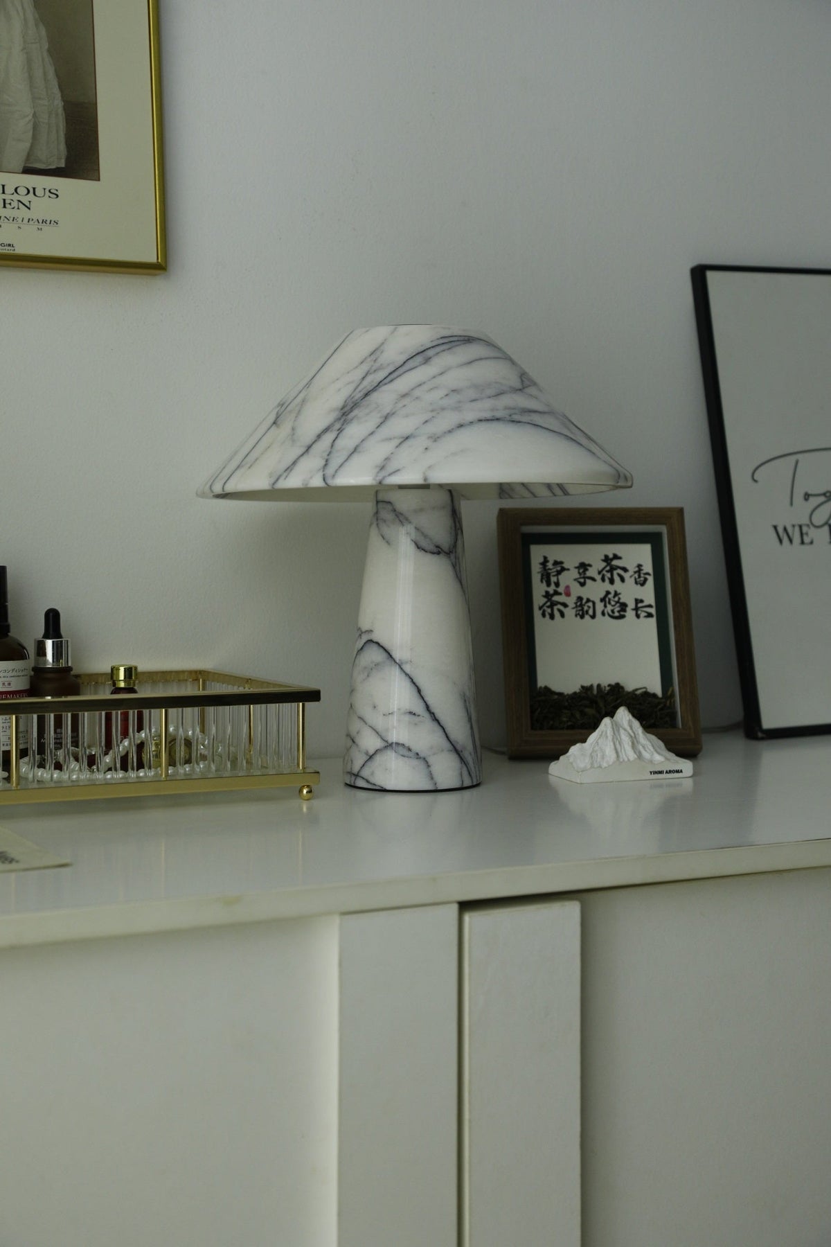 Dashiell Marble Modern Table Lamp