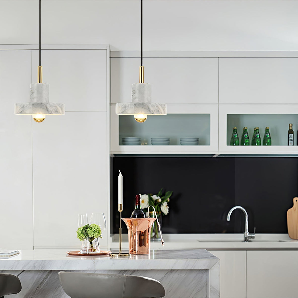 Cunorora Premium Nordic Art Aura Marble Pendant Lamp