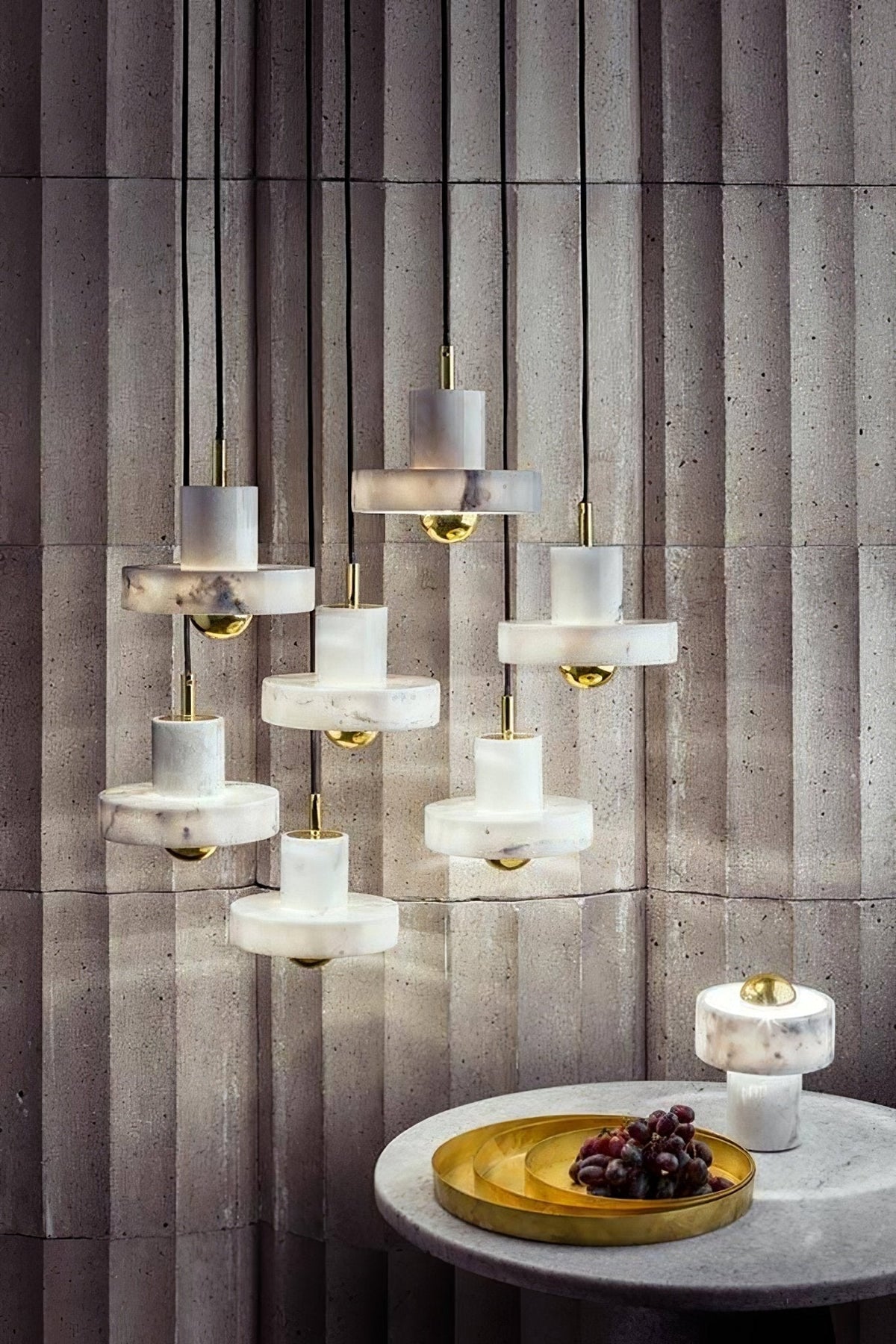 Cunorora Premium Nordic Art Aura Marble Pendant Lamp