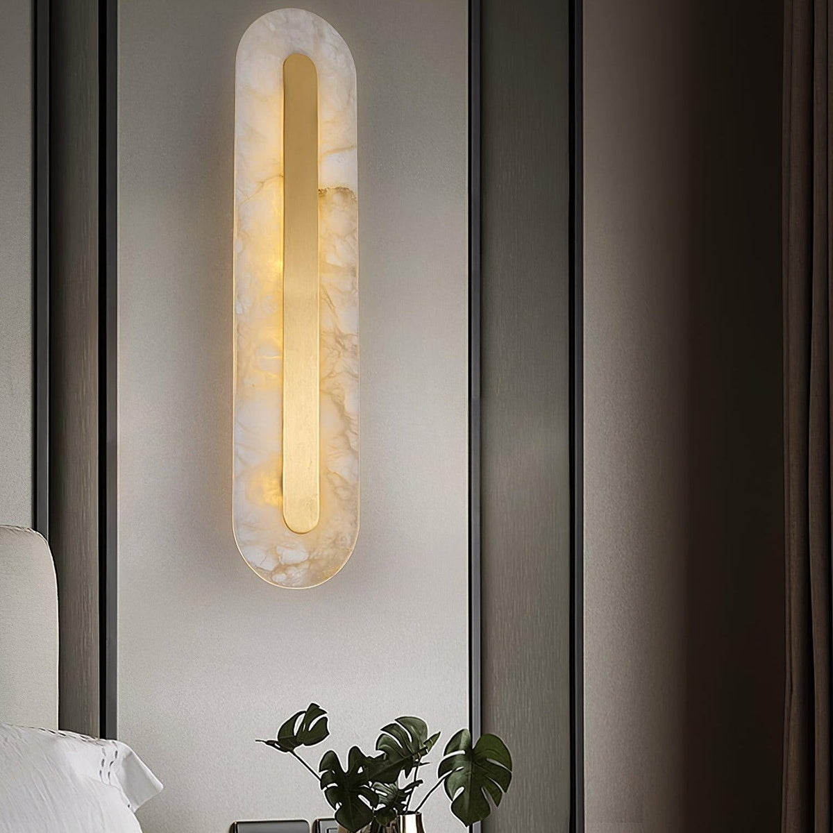 Ronan Alabaster Rounded Wall Lamp