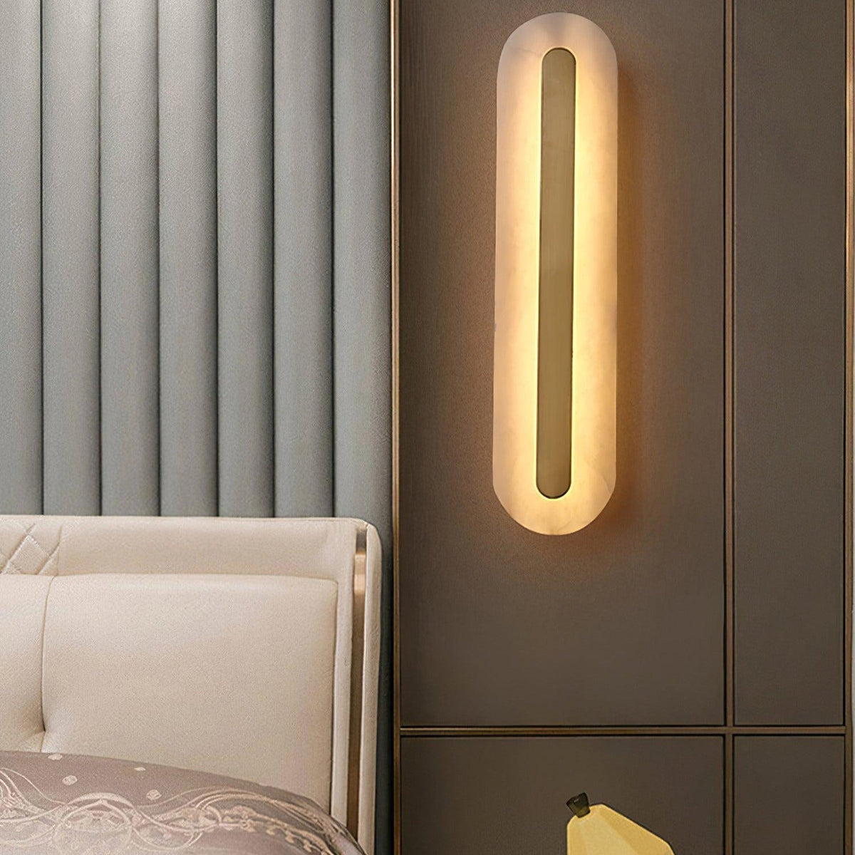 Ronan Alabaster Rounded Wall Lamp