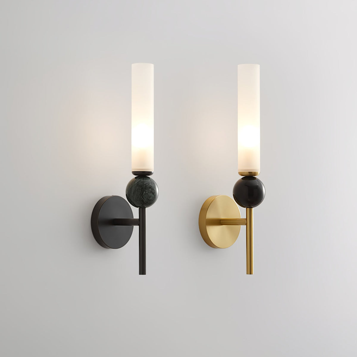 Dulane Modern Minimalist Vertical Marble Wall Lamp