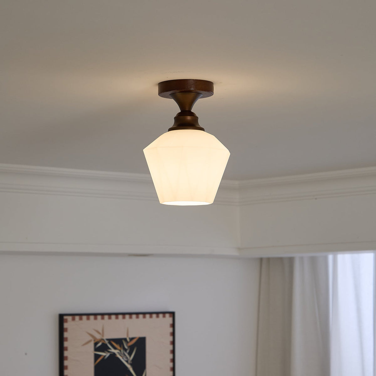 Alveneth Premium Nordic Art Glass Ceiling Lamp