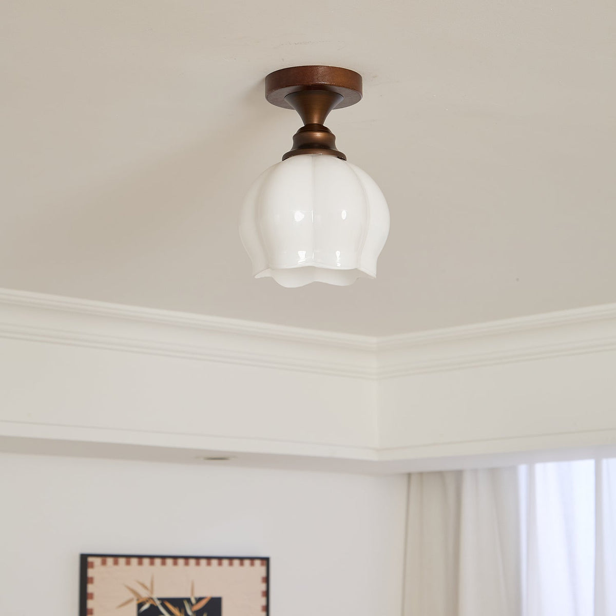 Alveneth Premium Nordic Art Glass Ceiling Lamp