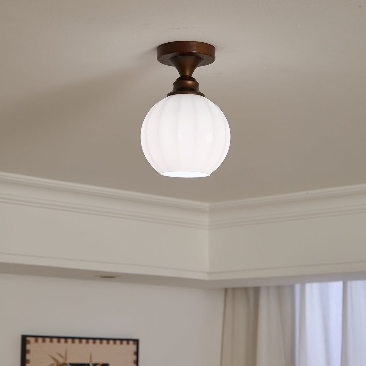 Alveneth Premium Nordic Art Glass Ceiling Lamp