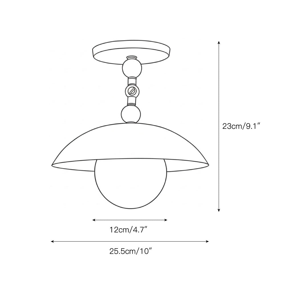 Wimei Petite Surface Flush Mount Ceiling Light
