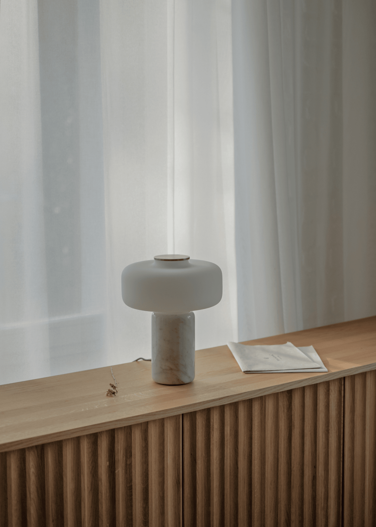 Waena Rechargeable Marble Table Lamp