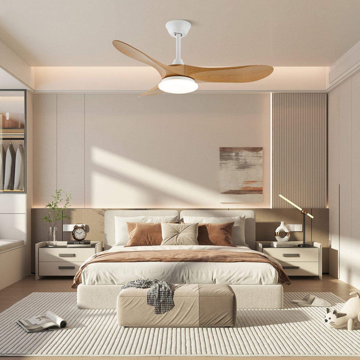 Oriken Minimalist Ceiling Fan Light
