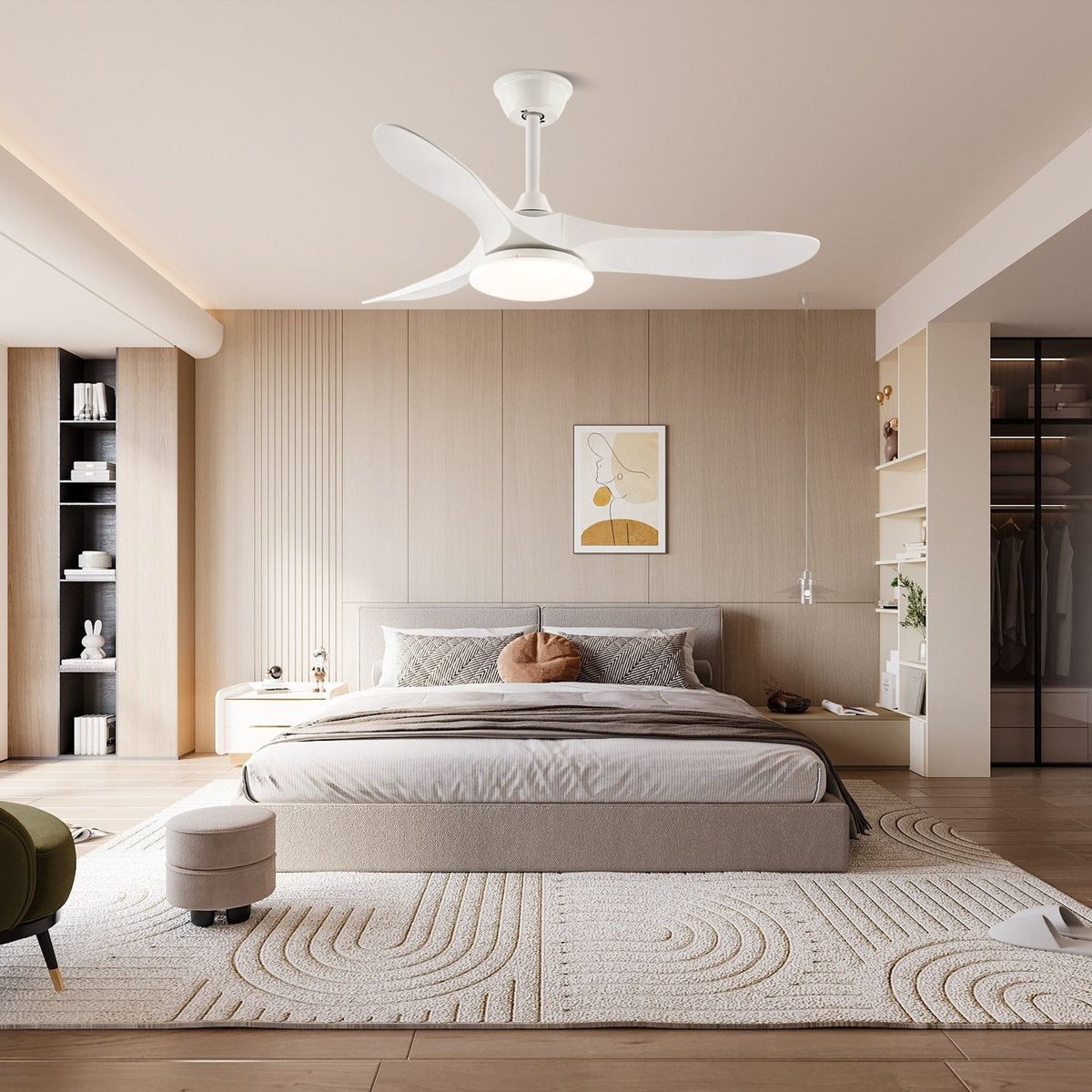Miriveon Drift Ceiling Fan Light