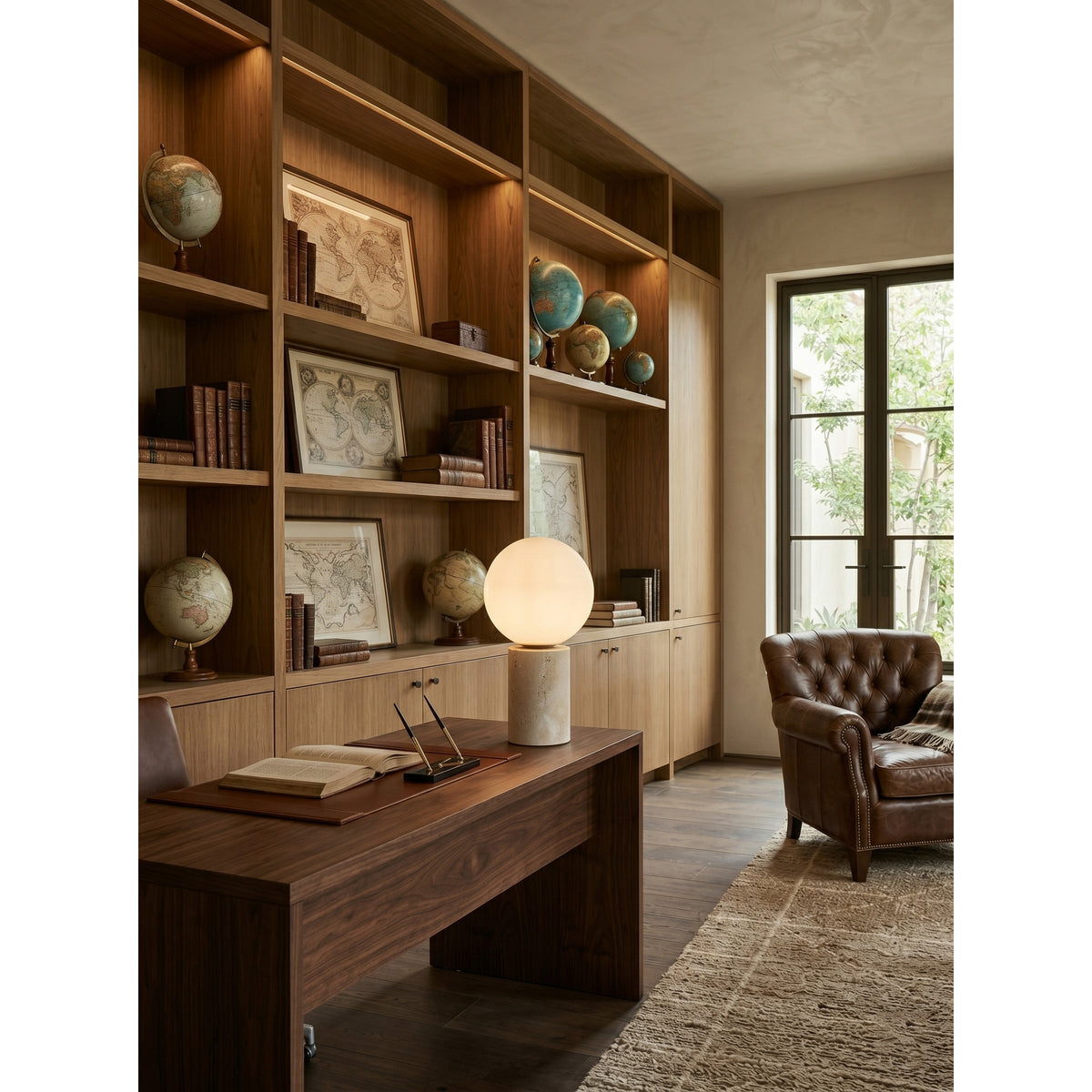 Norinise Stone Travertine Table Lamp