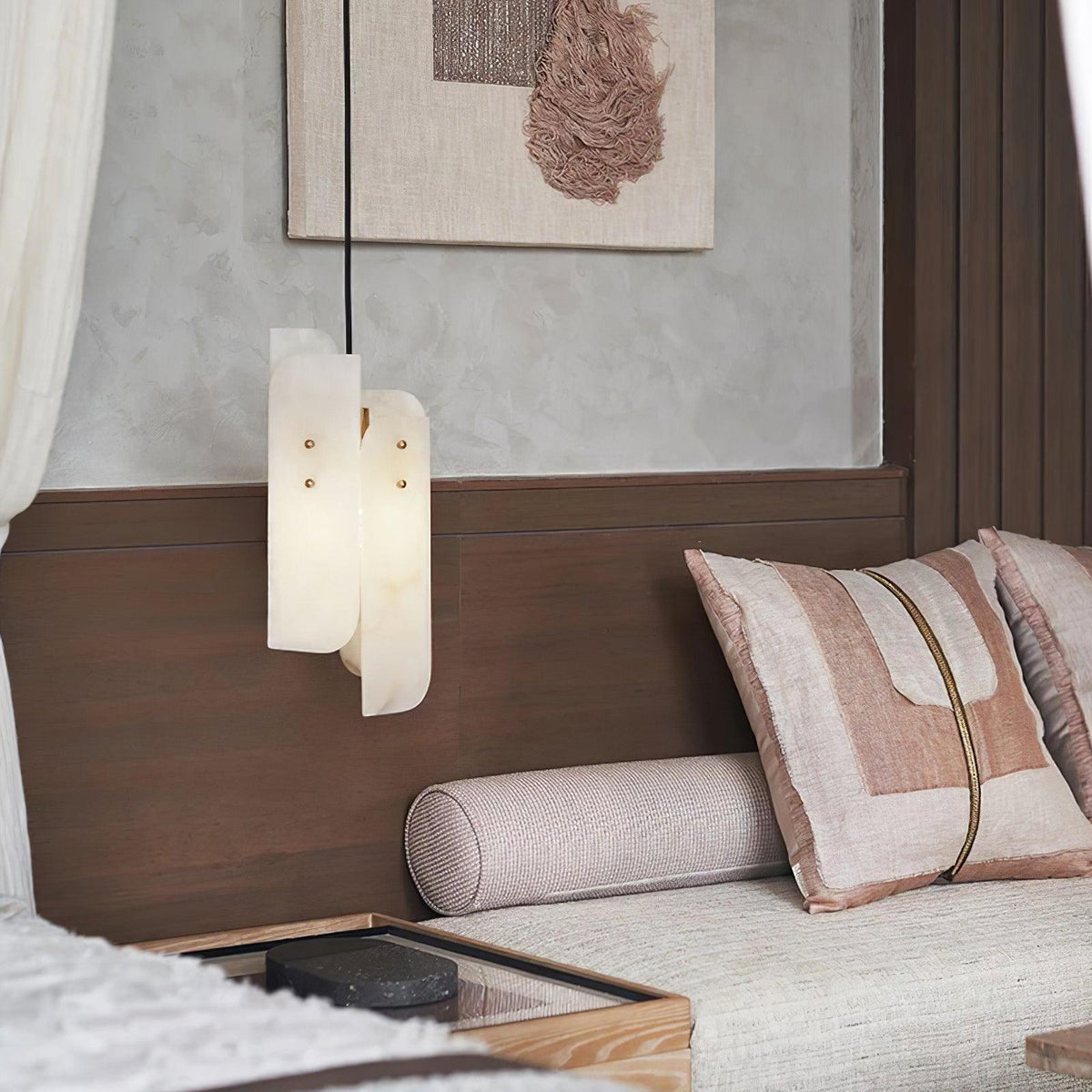 Ebdia Mini Alabaster Pendant Light