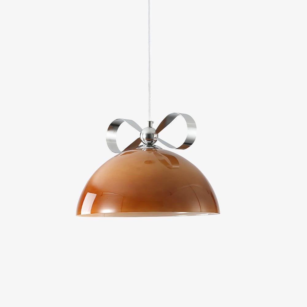 Celirina Pendant Light Glass Amber Dining