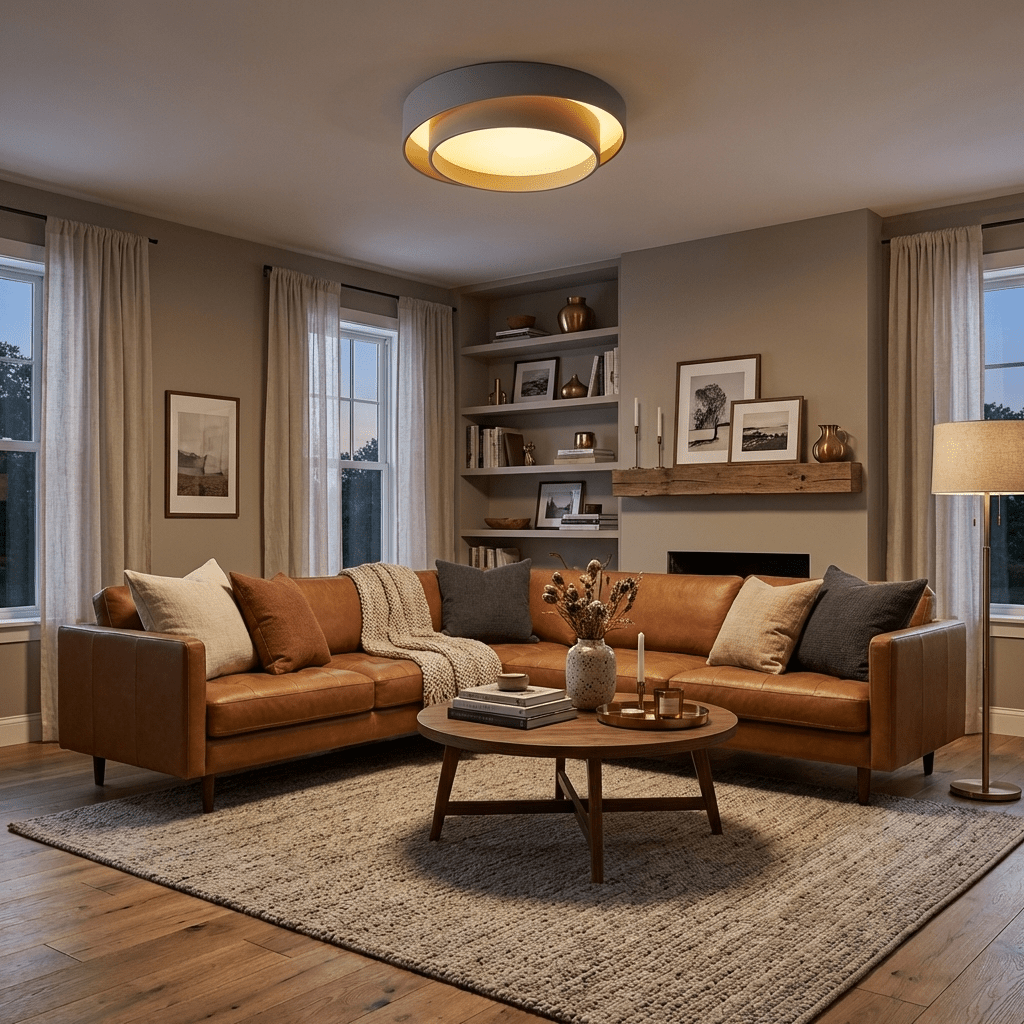Vaeiya Iron Flush Mount Ceiling Light