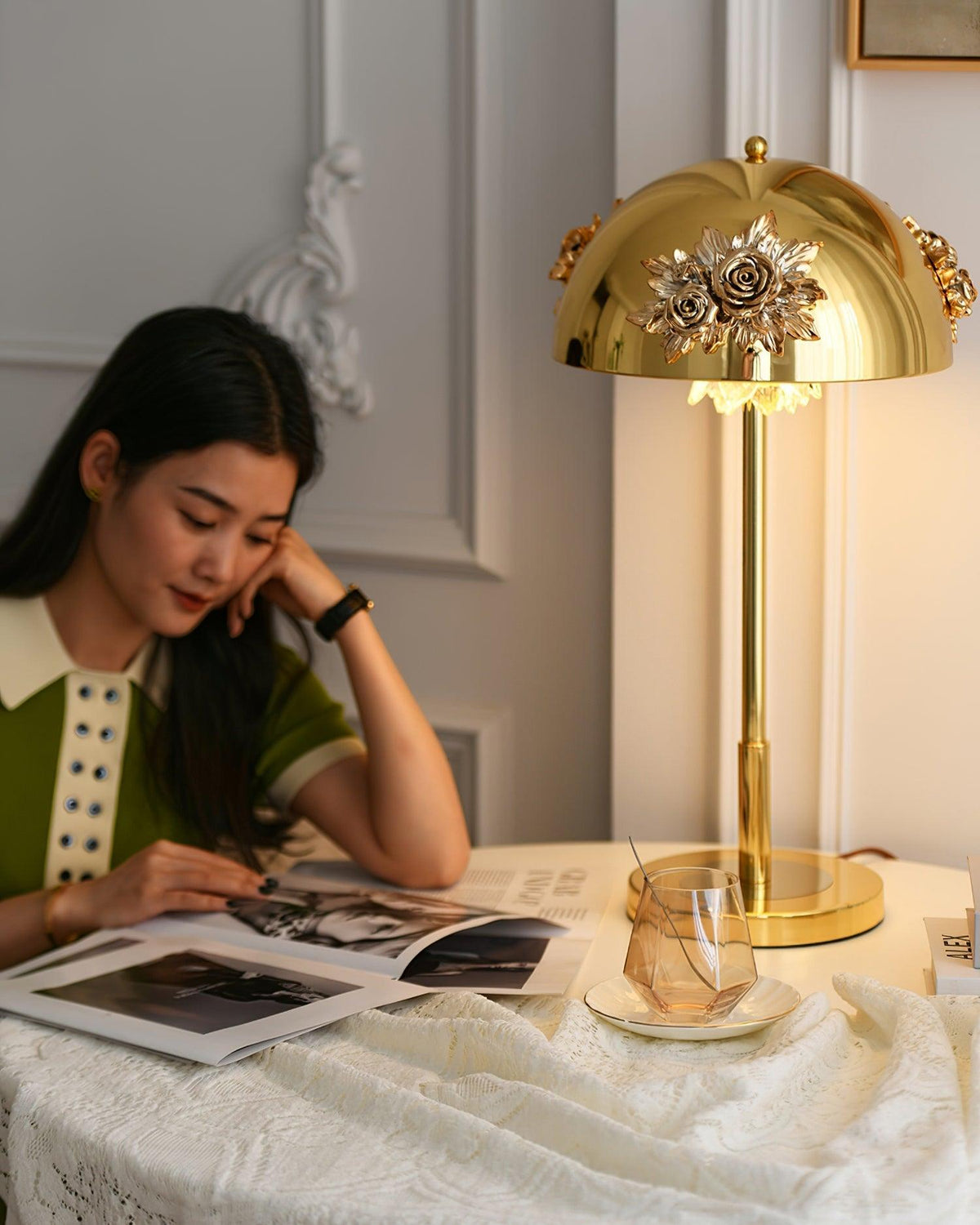 Uvaris Romantic Crystal Table Lamp