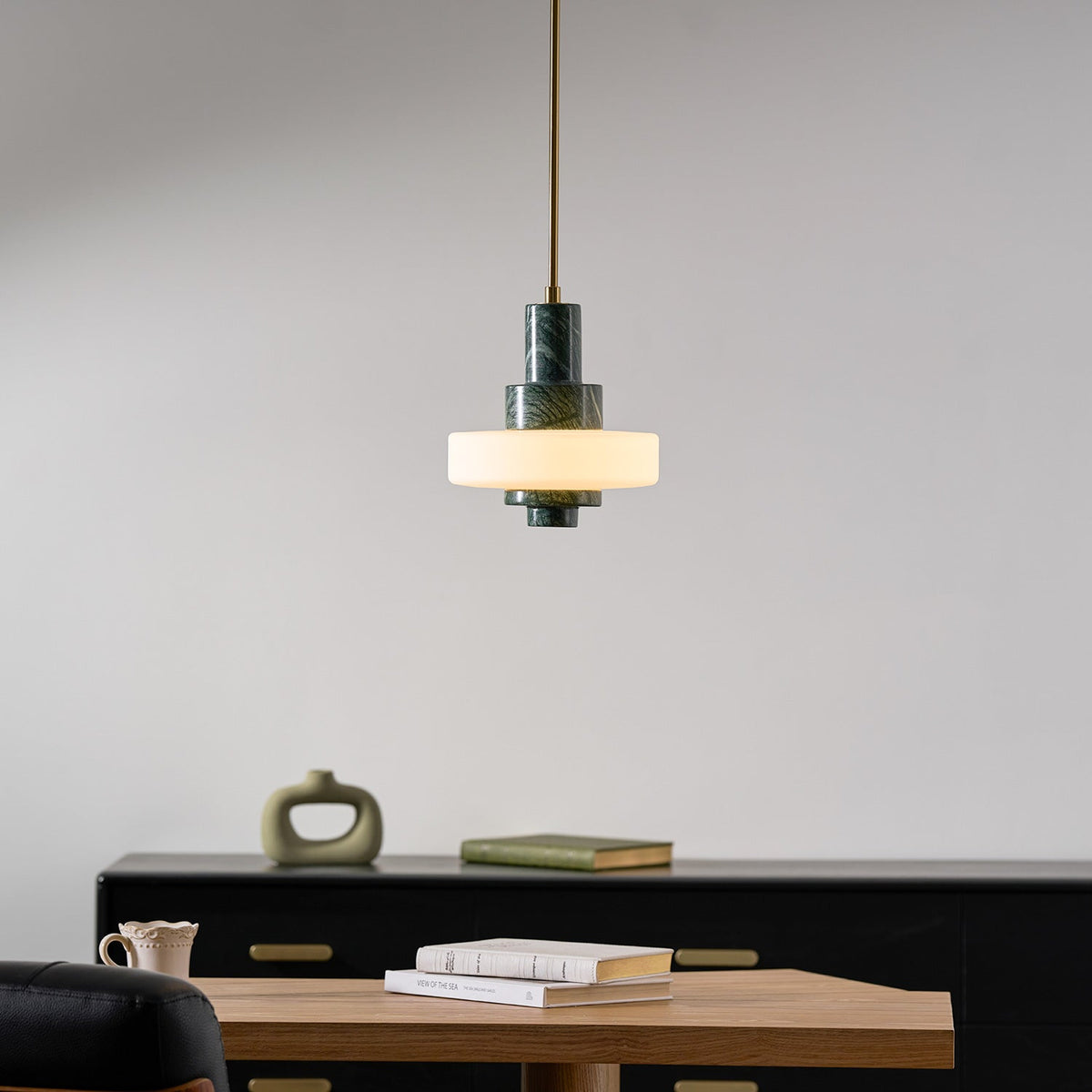 Mercury Green Marble Pendant Lamp