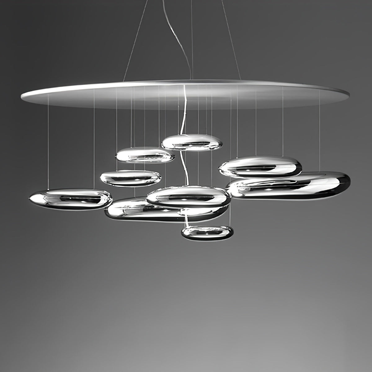 Orinanelle Chandelier Aluminum Sculptural