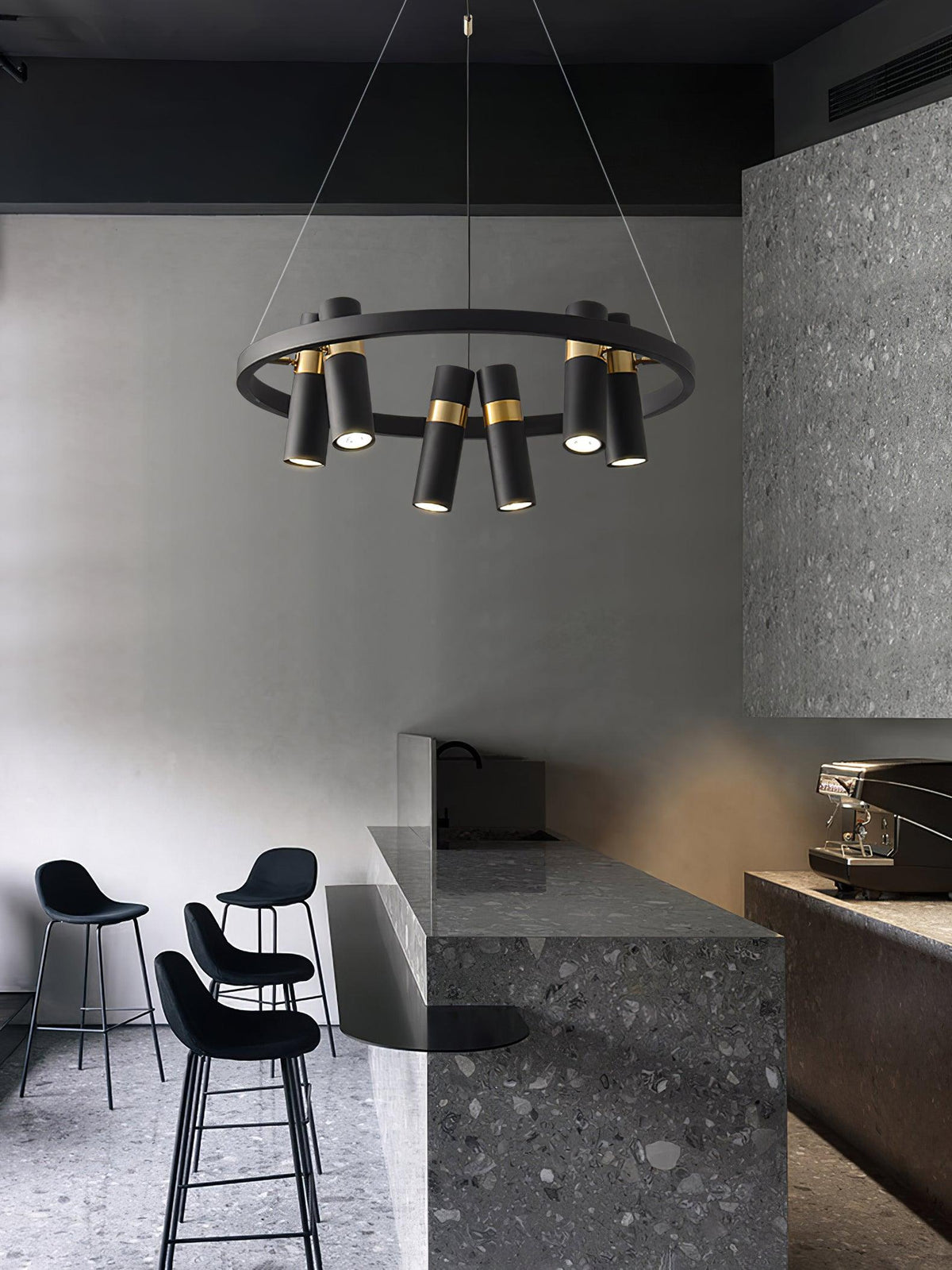 Celenora Industrial Acrylic Chandelier