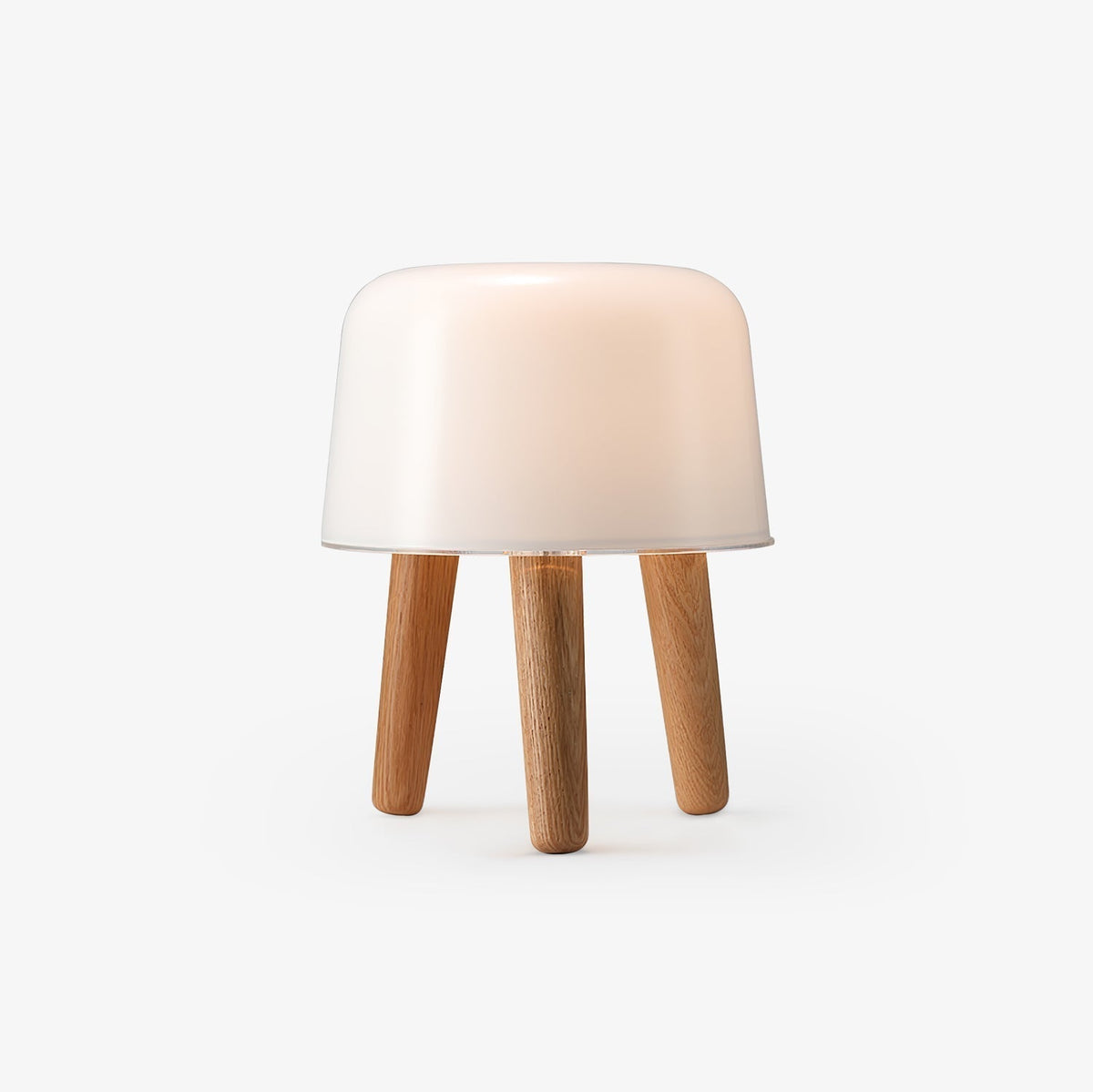 GlowPod Wood Milk Table Lamp