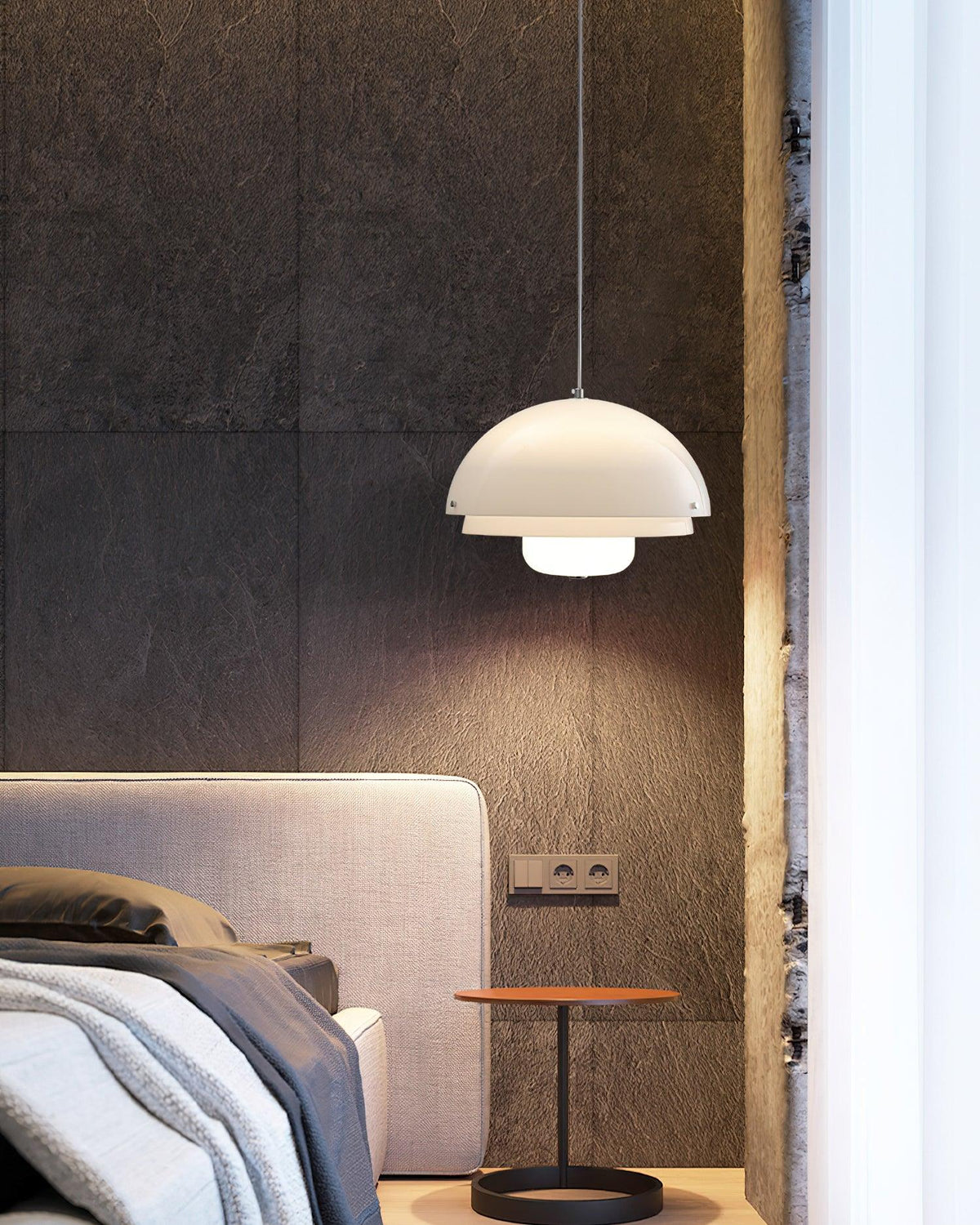 Velisena Unique Milk White Glass Pendant Lamp