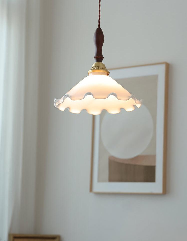 Floria Milky Flower Pendant Light