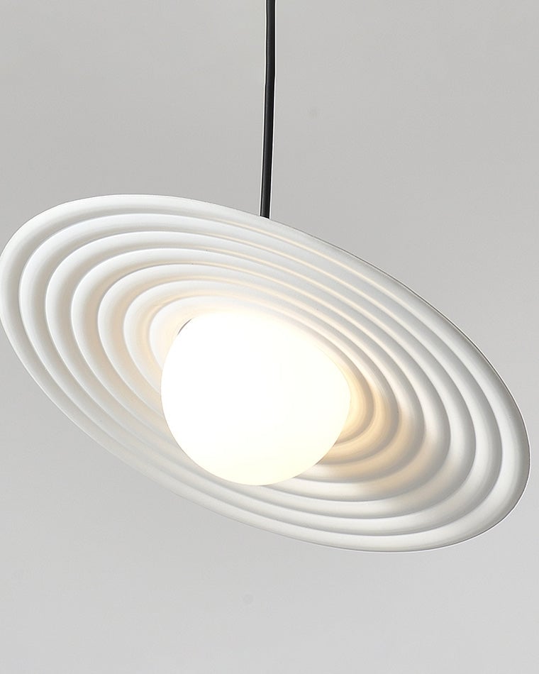 Viraalise Pendant Light PE LED Plate White and Black