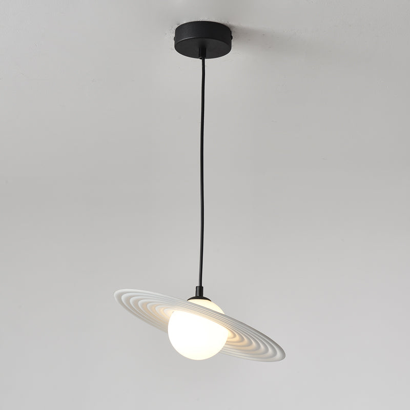 Viraalise Pendant Light PE LED Plate White and Black