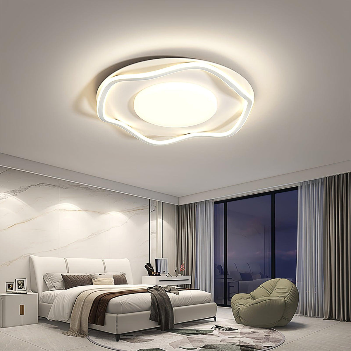 Elvenos Minimalist Cloud Shape Ceiling Lamp