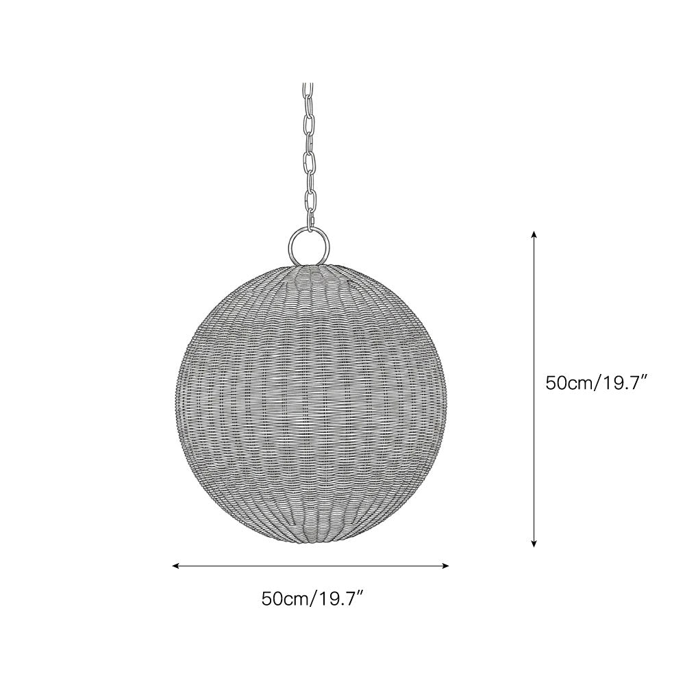 Ravisaya Rattan Round Pendant Lamp