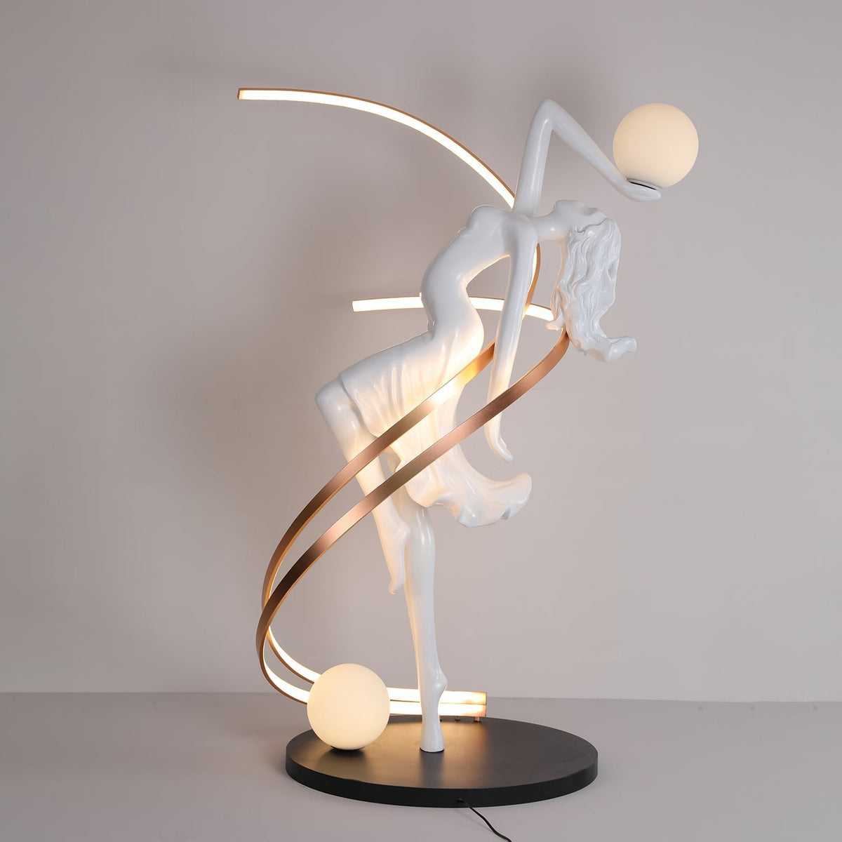 Mirorelia Floor Lamp Goddess Statue Elegant
