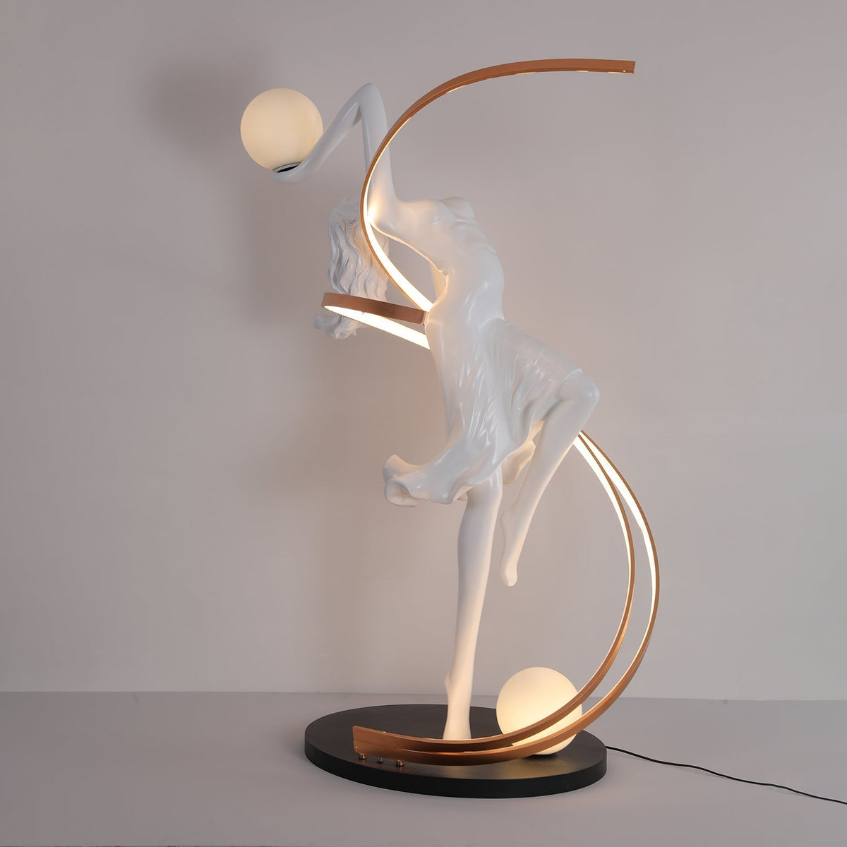 Mirorelia Floor Lamp Goddess Statue Elegant
