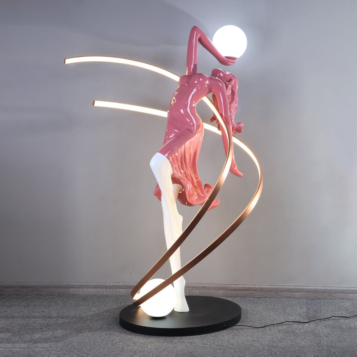 Mirorelia Floor Lamp Goddess Statue Elegant