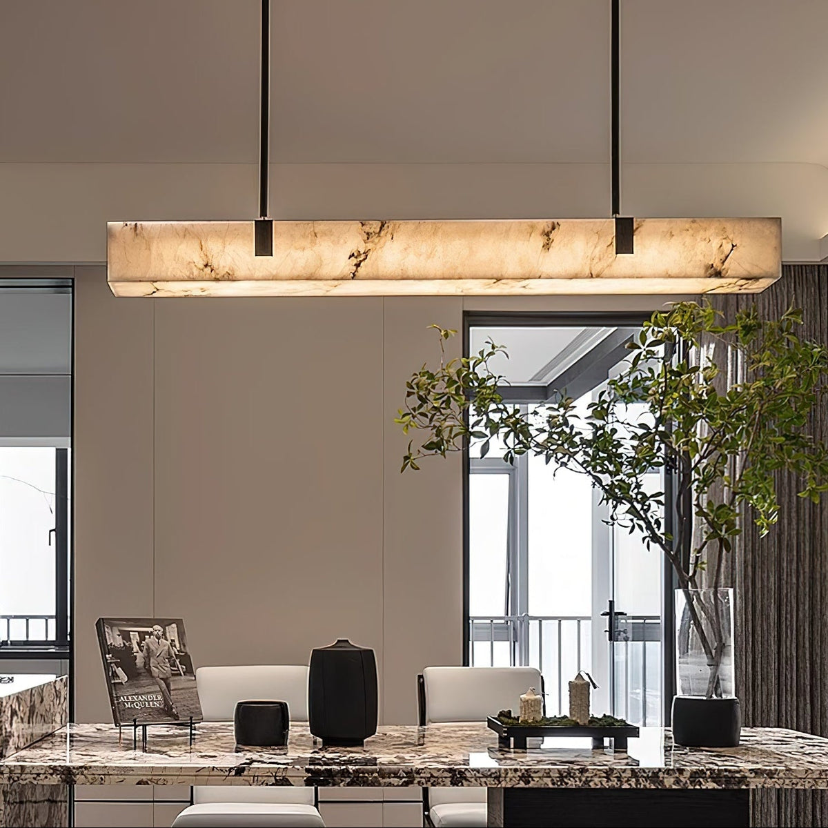 Kekia Alabaster Chandelier