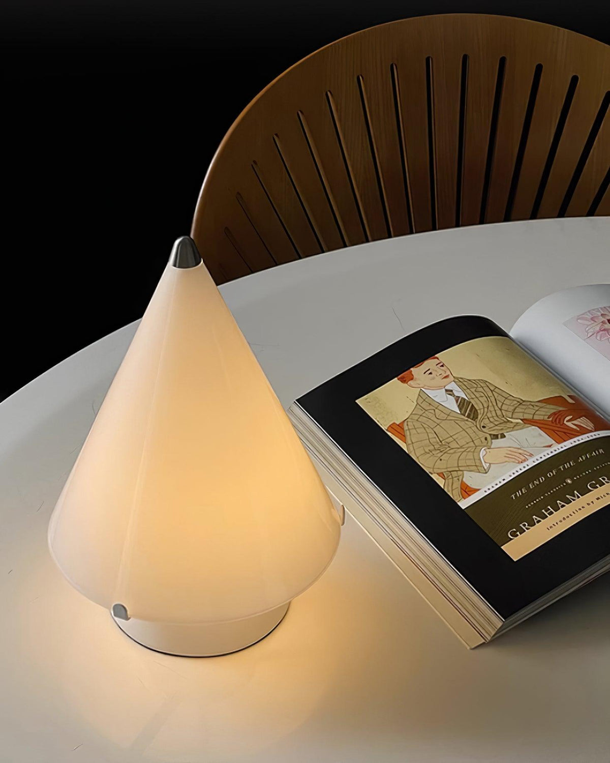 Lrtvin Minimalist Glass Table Lamp