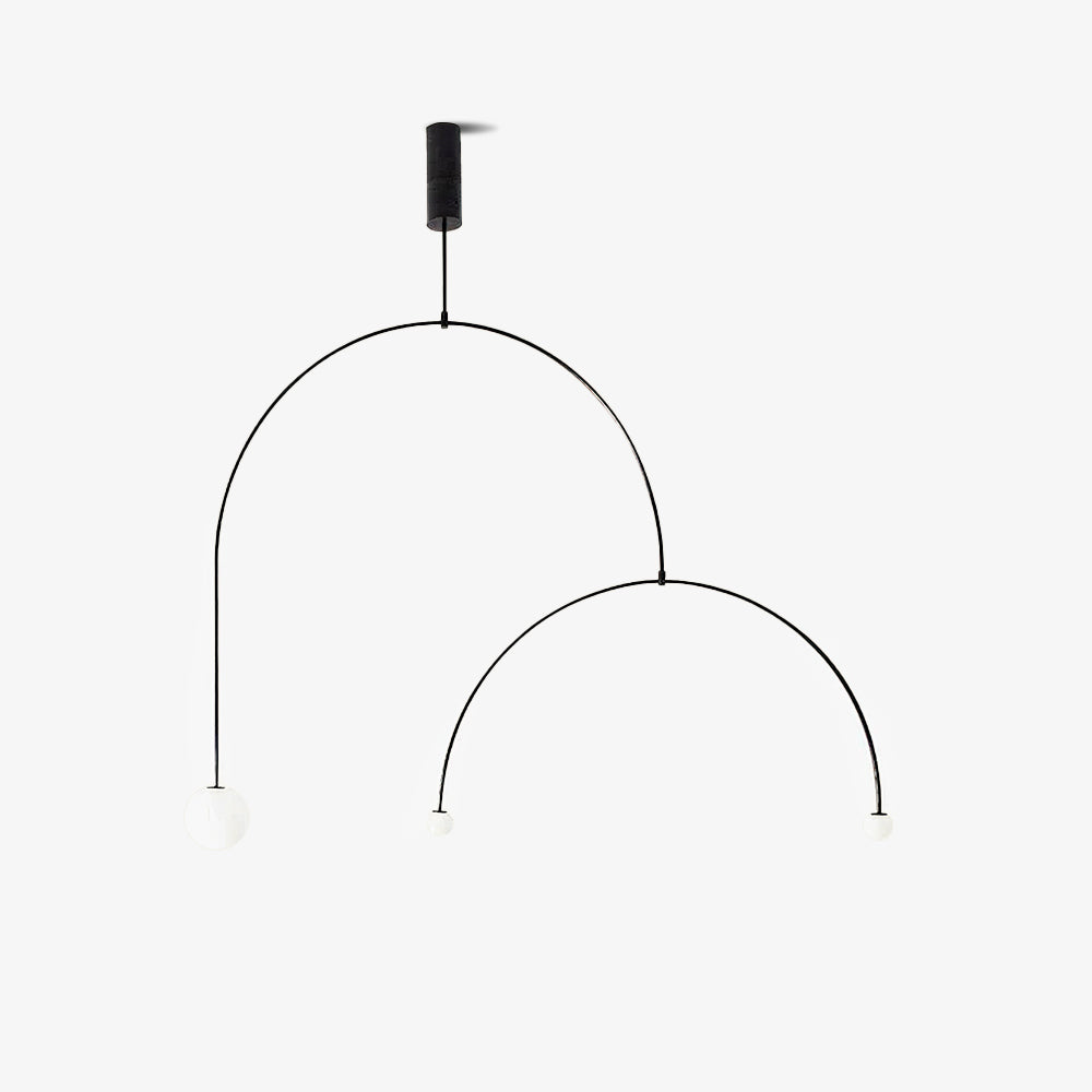 Viraiseon Chandelier Mobile Black Minimalist