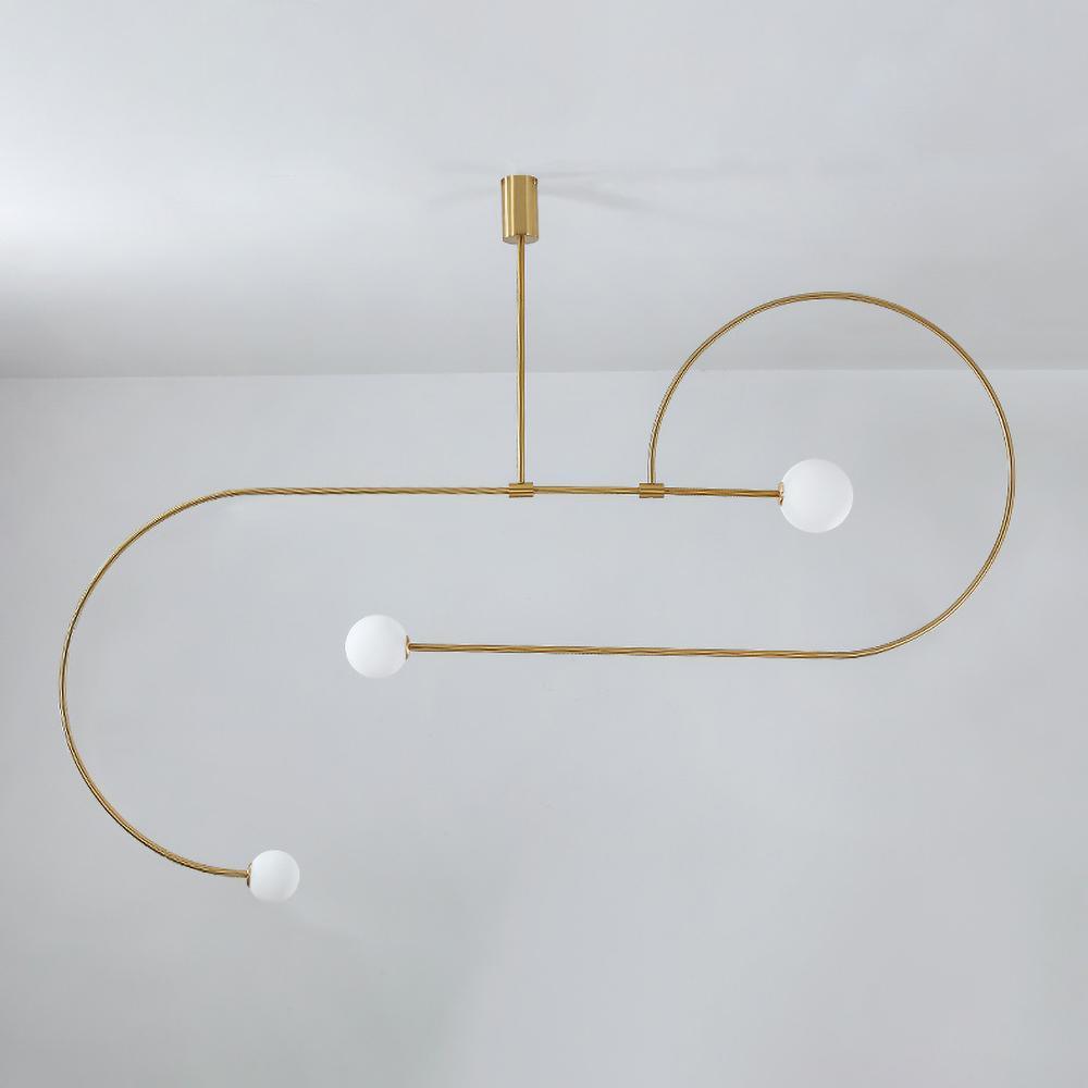 Viraiseon Chandelier Mobile Black Minimalist