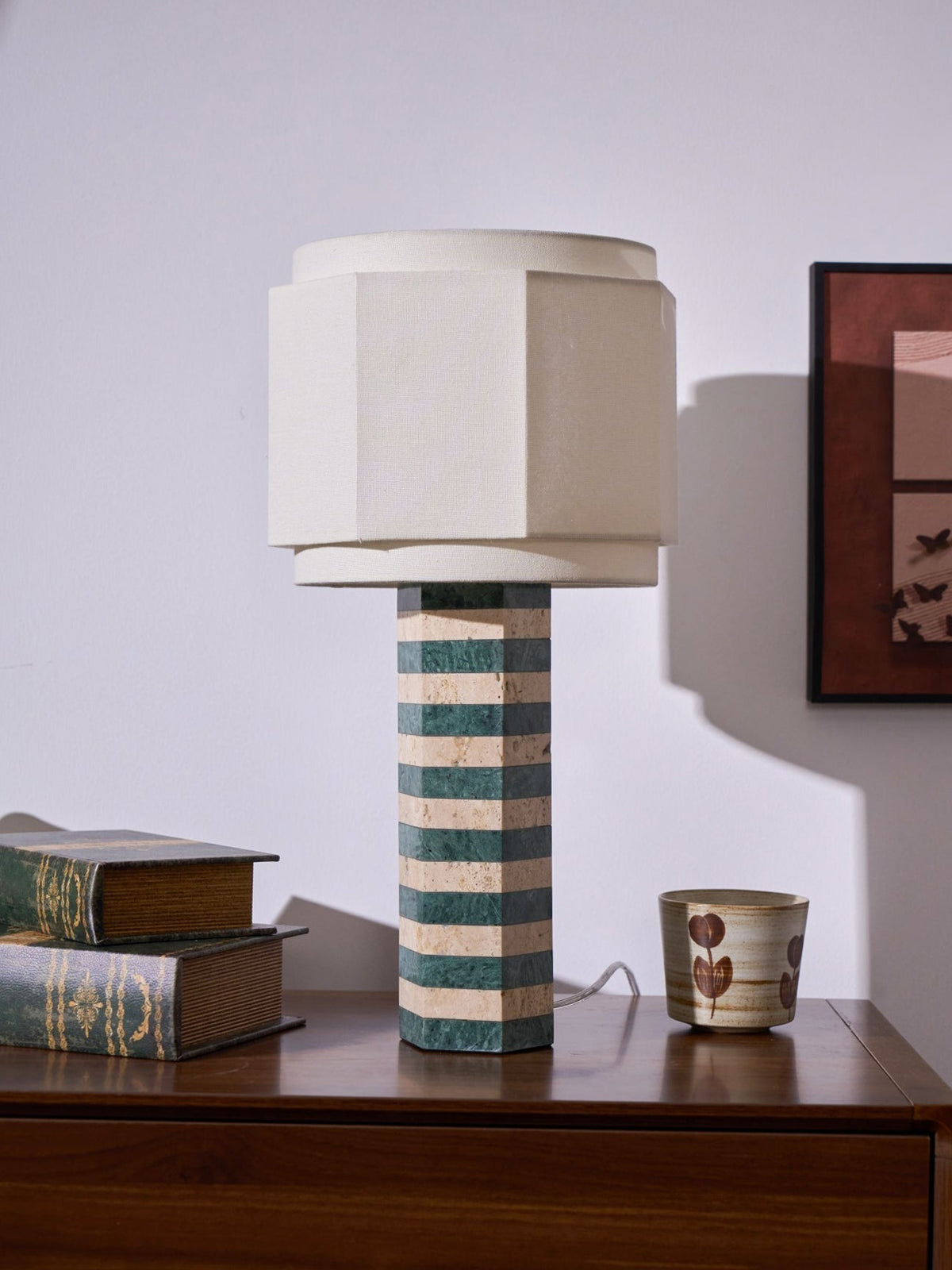 Stripes Fabric Table Lamp