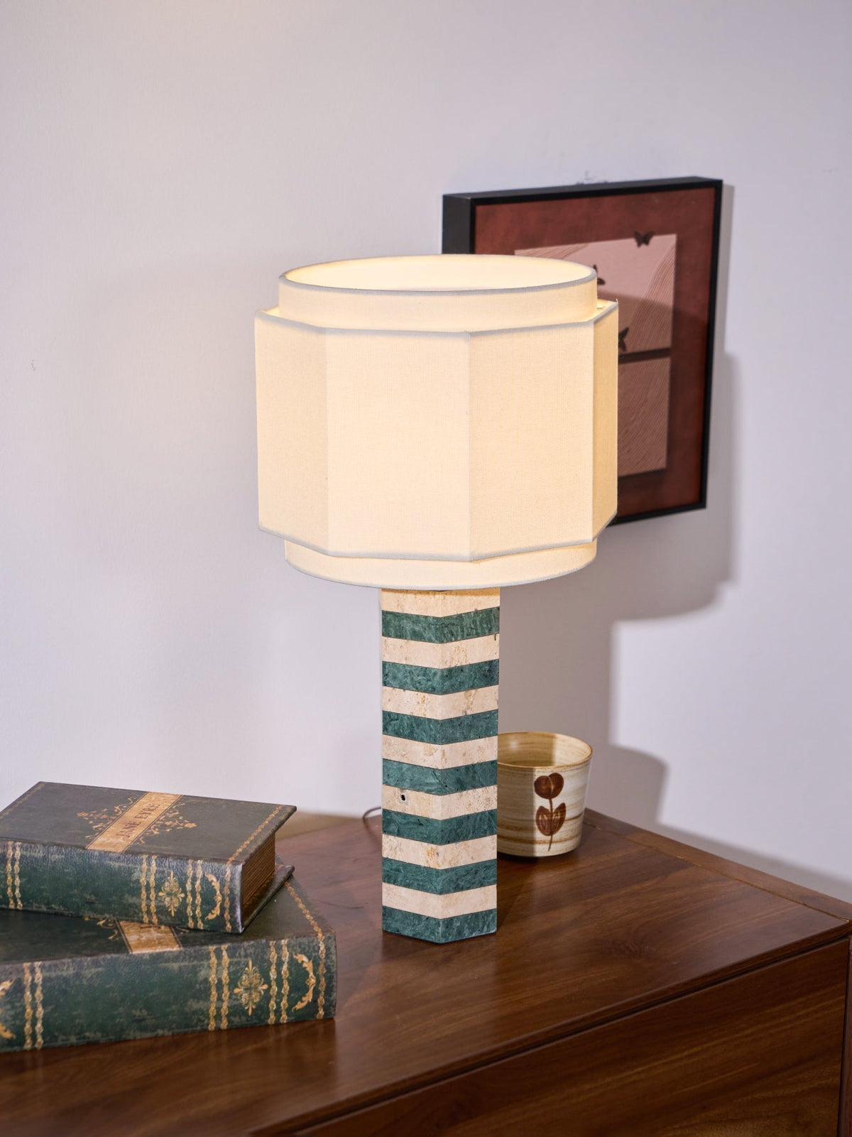 Stripes Fabric Table Lamp