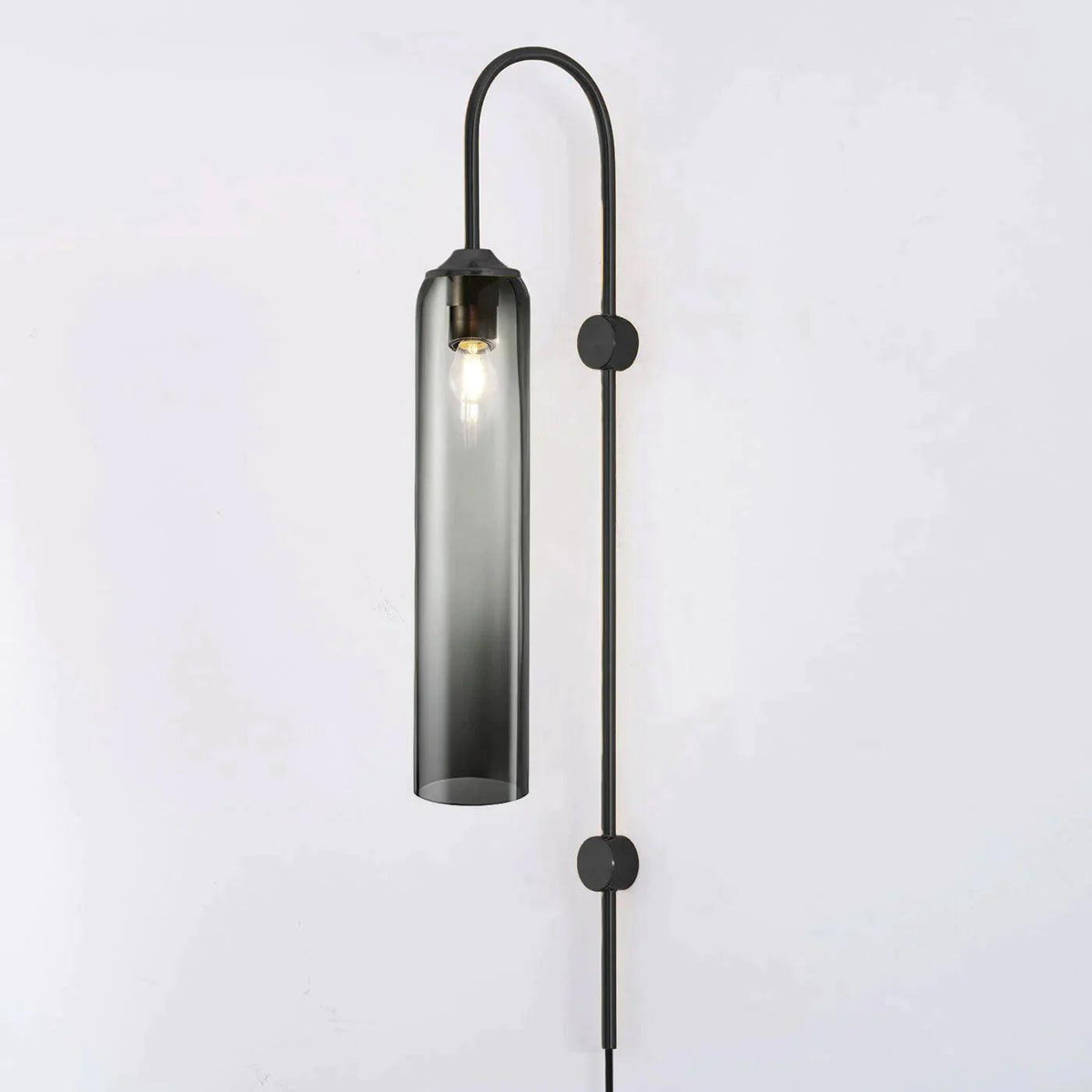 Conrad Modern Glass Plug-In Wall Lamp