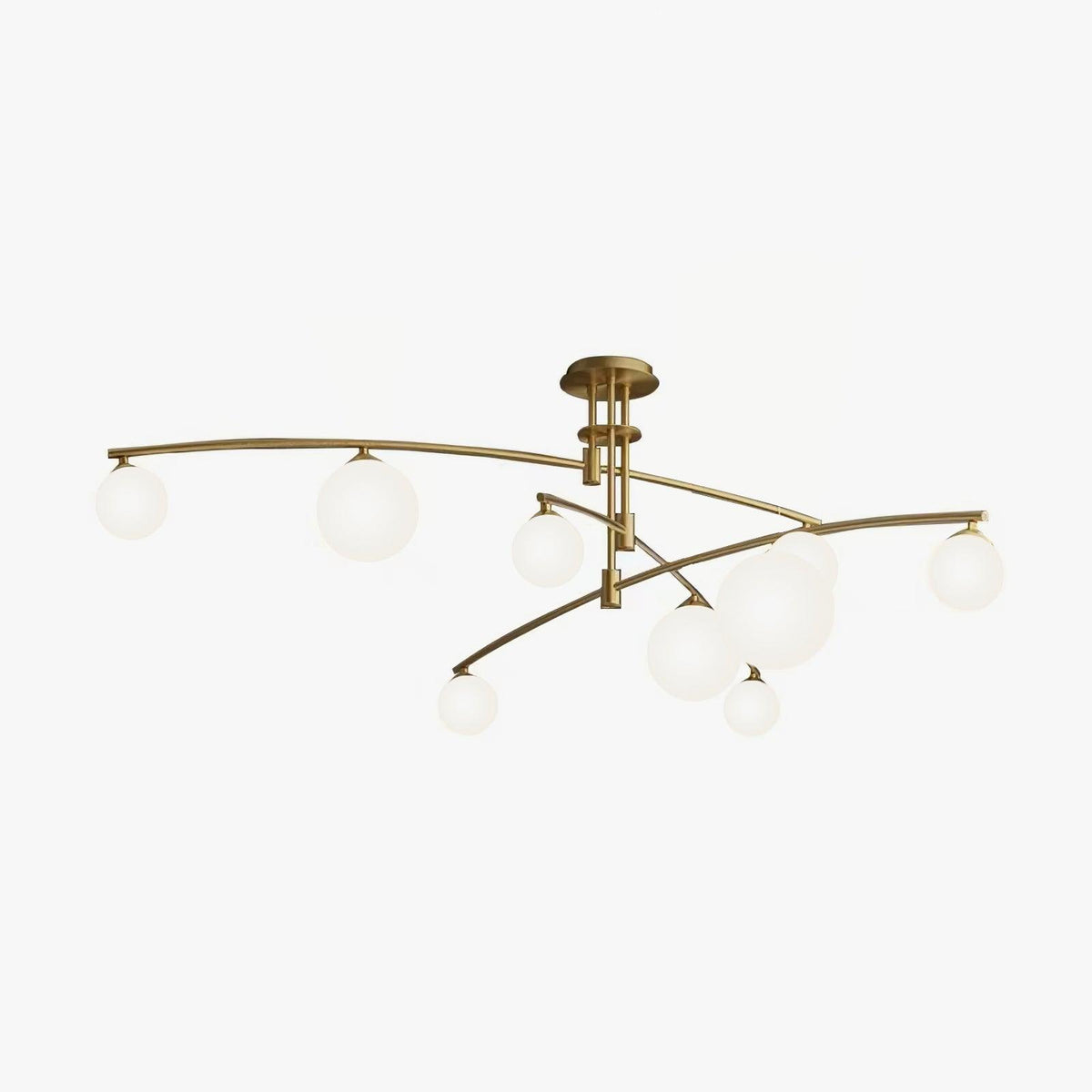 Dluxen Chandelier Long Arm Modern 6-Light