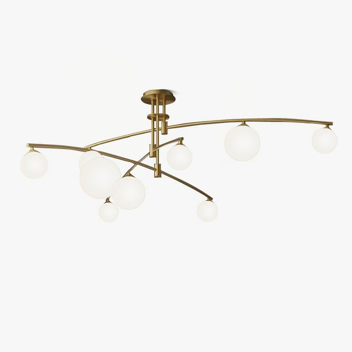 Dluxen Chandelier Long Arm Modern 6-Light