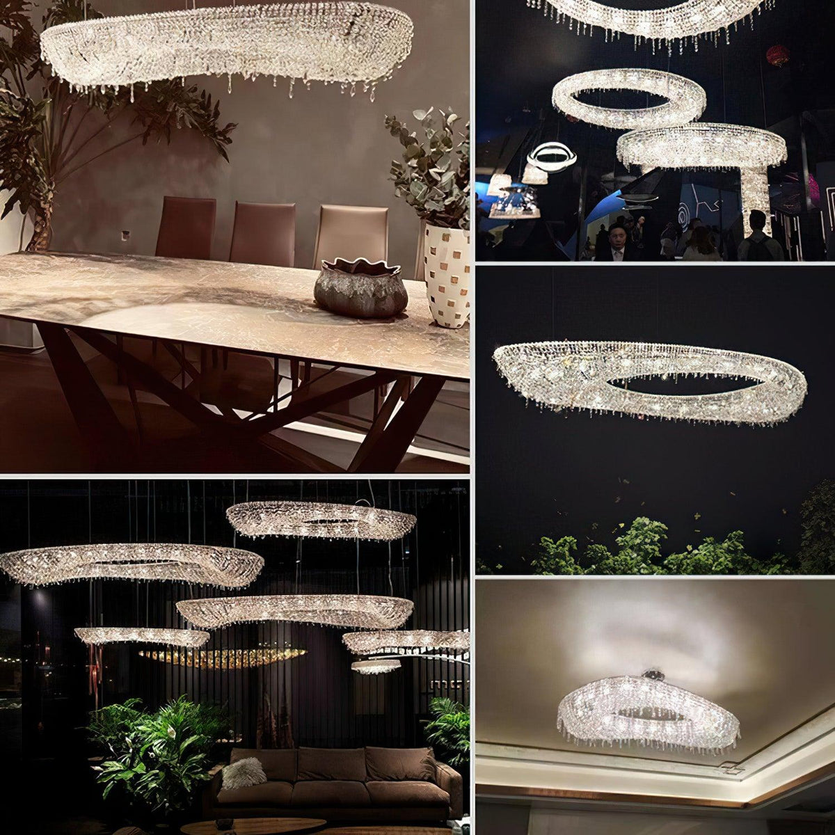 Bior Embellished Crystal Pendant Light