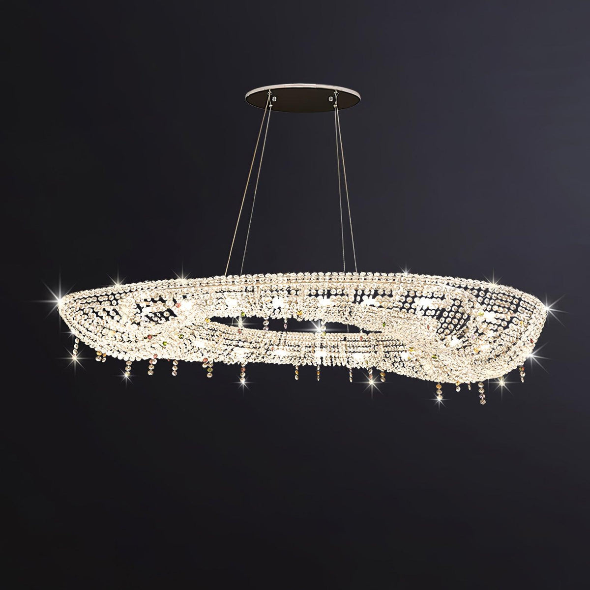 Bior Embellished Crystal Pendant Light