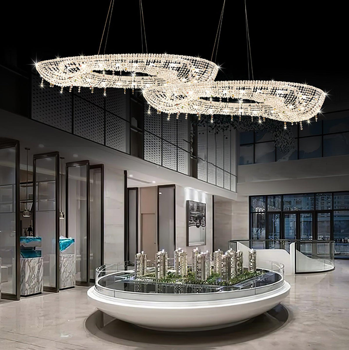 Bior Embellished Crystal Pendant Light