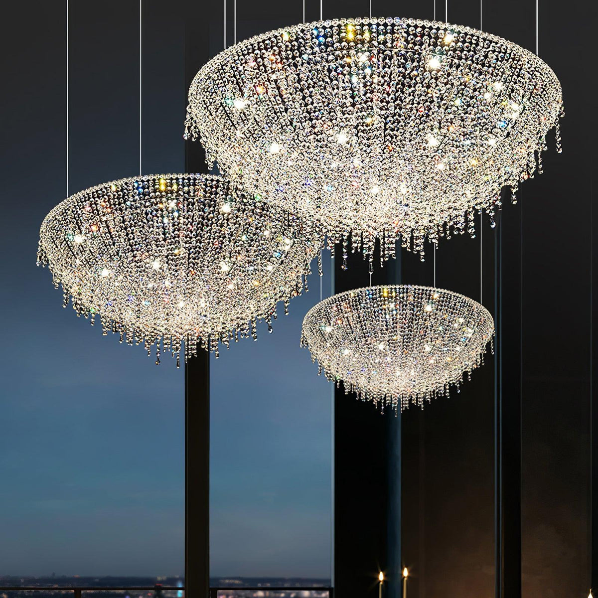 Bior Embellished Crystal Pendant Light
