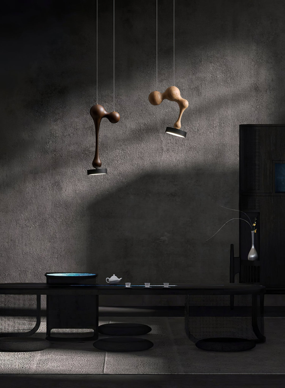 Drovia Rustic Wooden Pendant Light