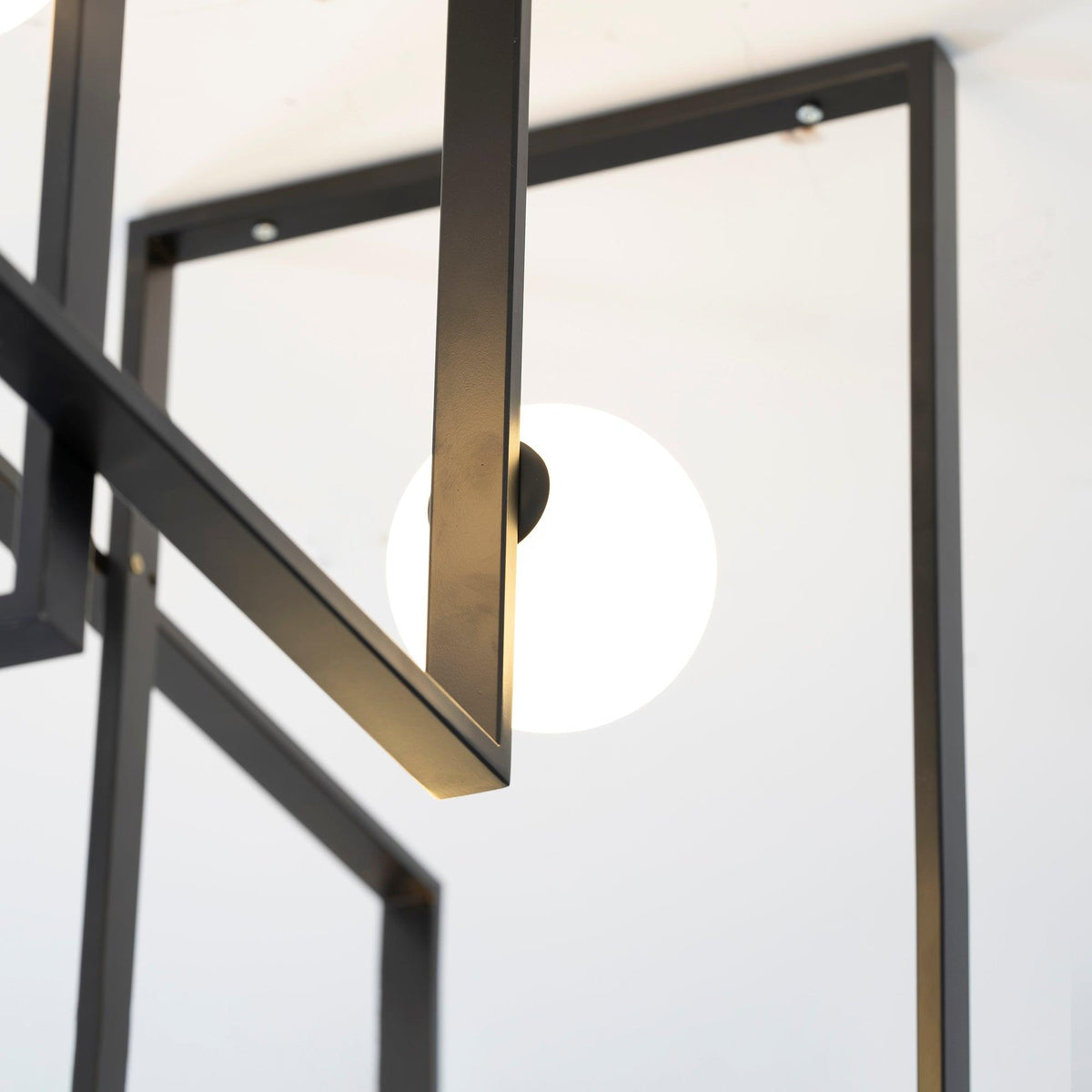 Veliiel Chandelier Mondrian Glass Brass Geometric Modern